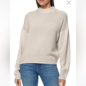 360 Cashmere Hilda Mock Neck Sweater Size L in Sheepskin color